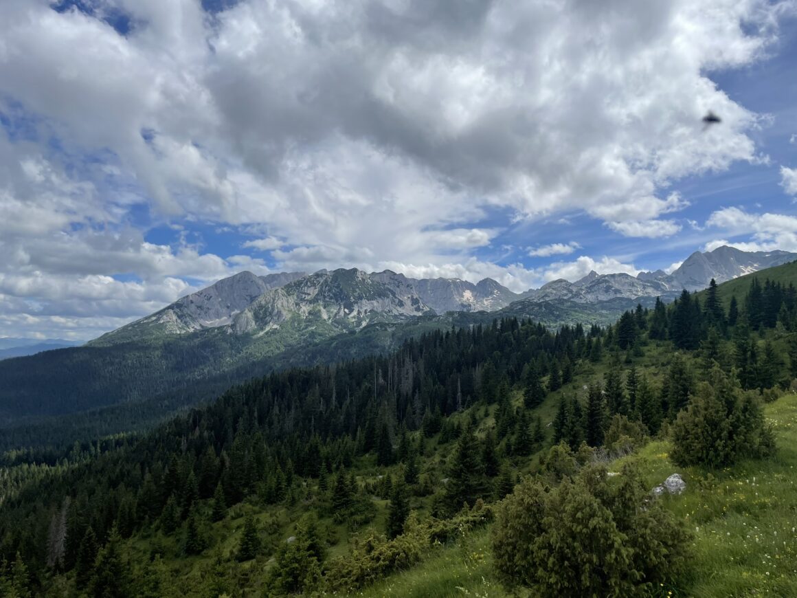 Looking over the Dinaric Alps in Montenegro