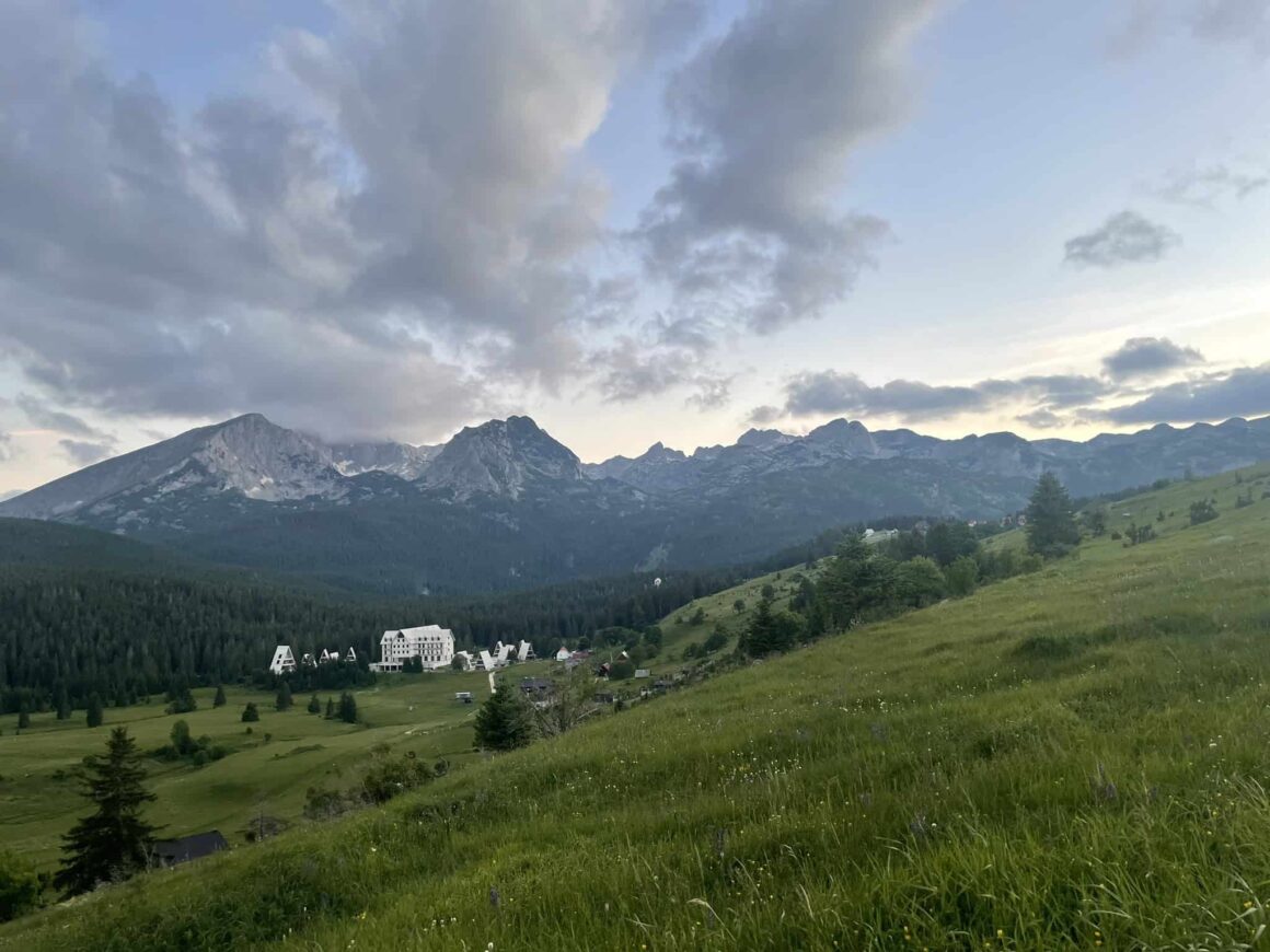 Mountain town of ลฝablijak in Dumitor National Park