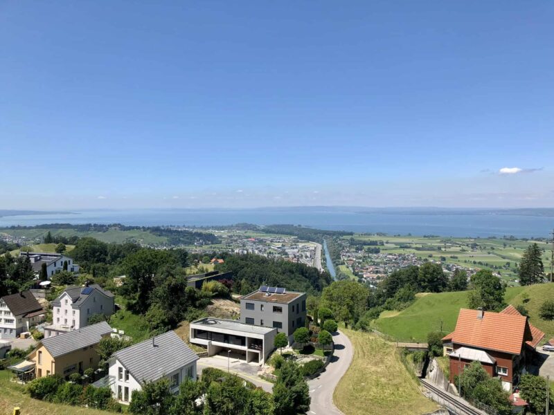 Looking over Walzenhausen to Bodensee