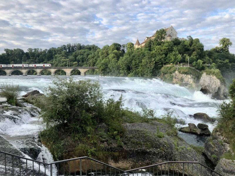 The Rheinfall seen from Neuhausen on the north side