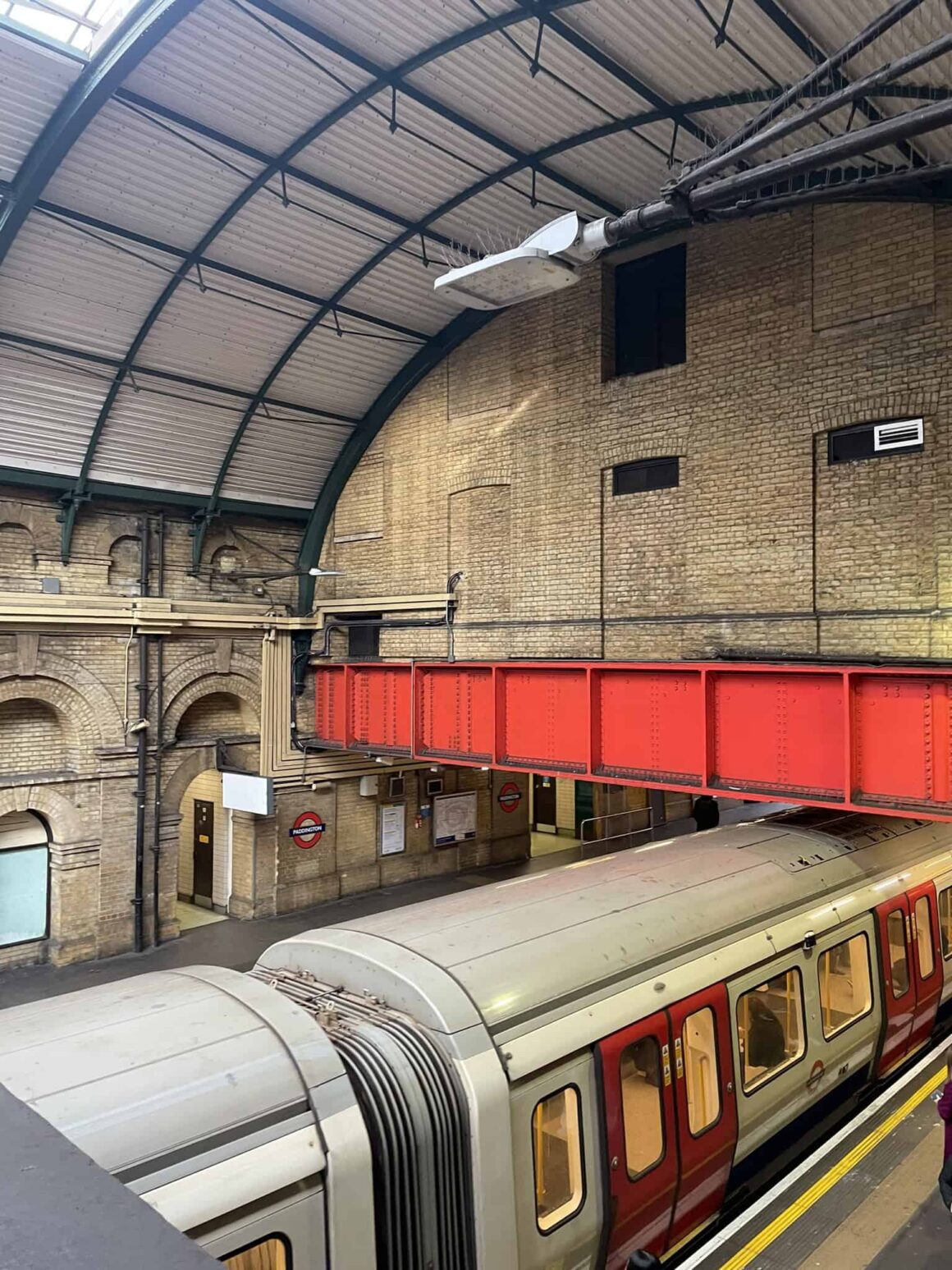 Paddington Underground Station in London — local metro transport is not covered by a Eurail Pass