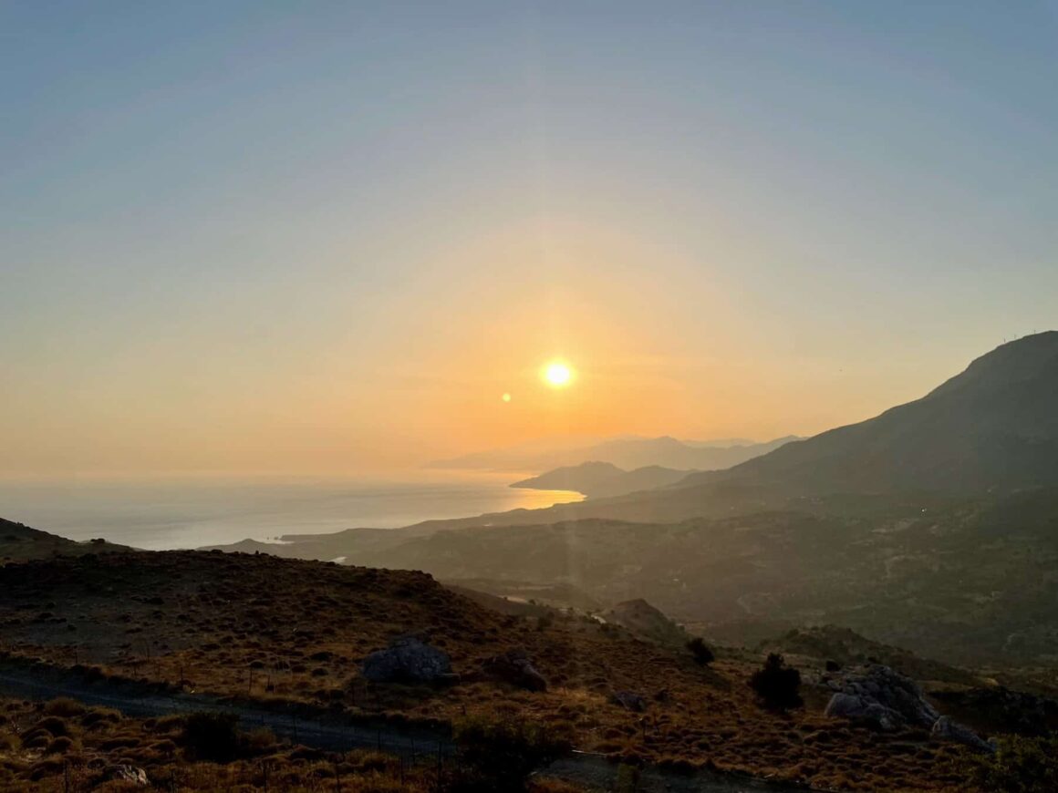 Rugged coastline of the Greek island Crete — best visited in May, June, or September