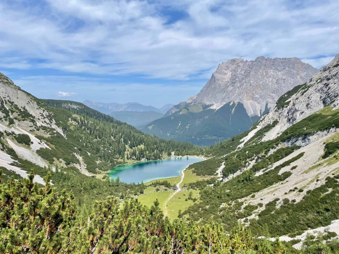 Sebensee lake in Austria โ a stunning day trip destination during a European working holiday