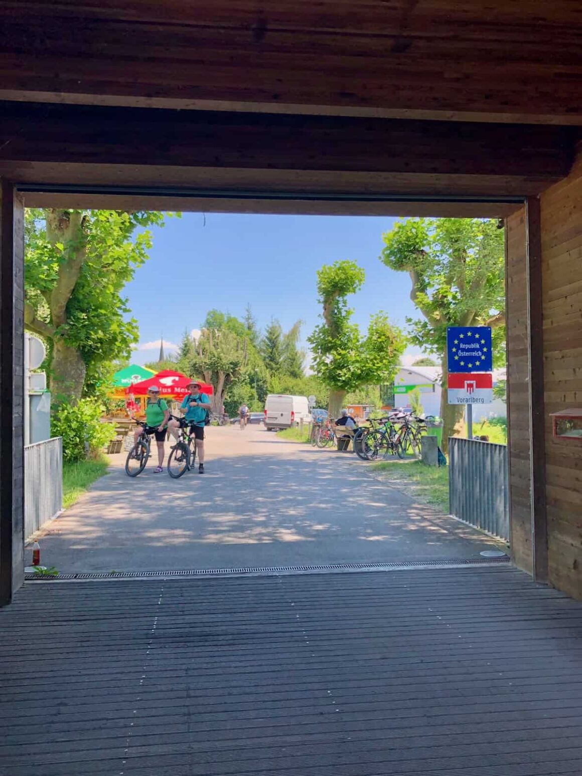 The border of Austria and Switzerland, a perfect example of land borders in the Schengen Area